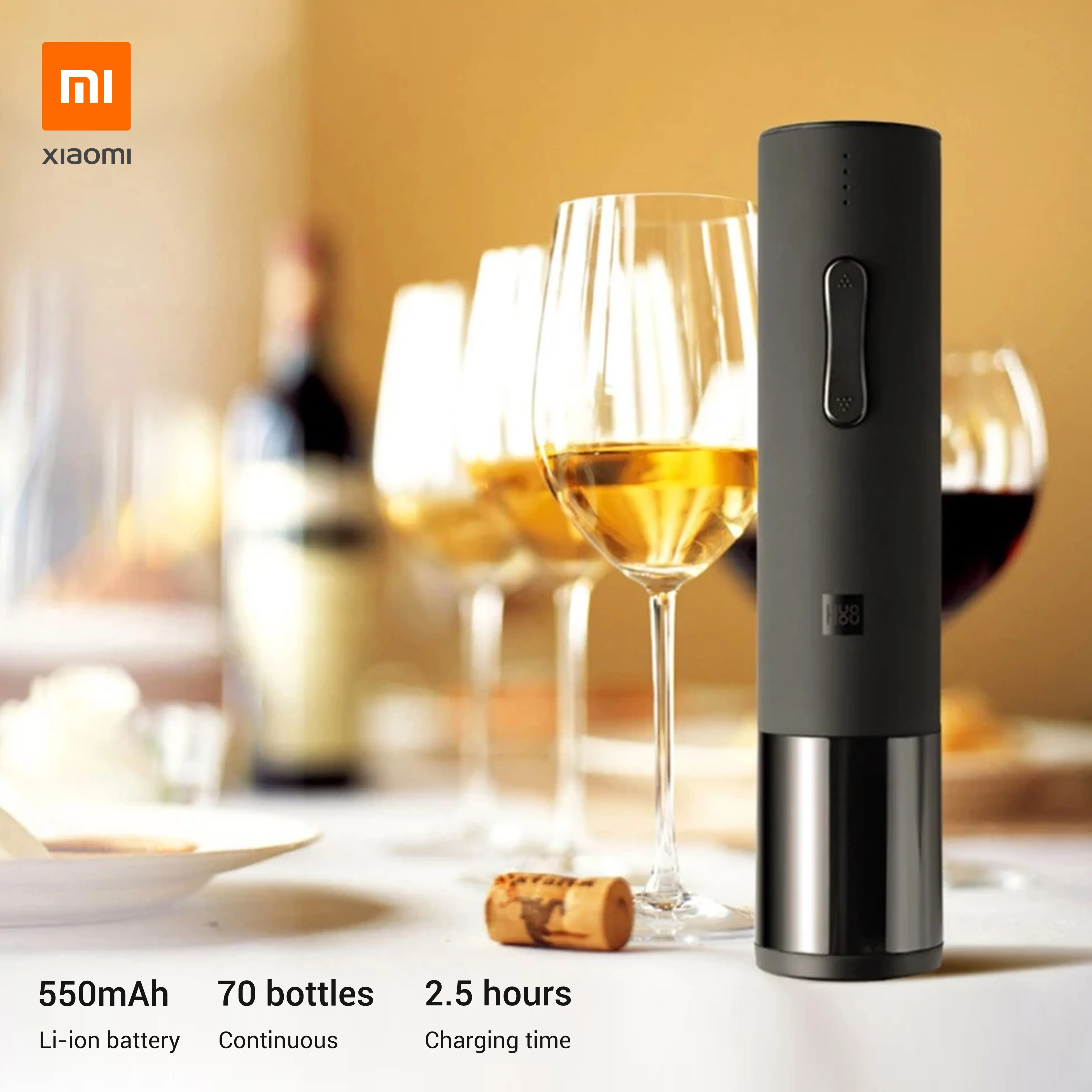 Xiaomi Huohou Electric Wine Opener - Image 6