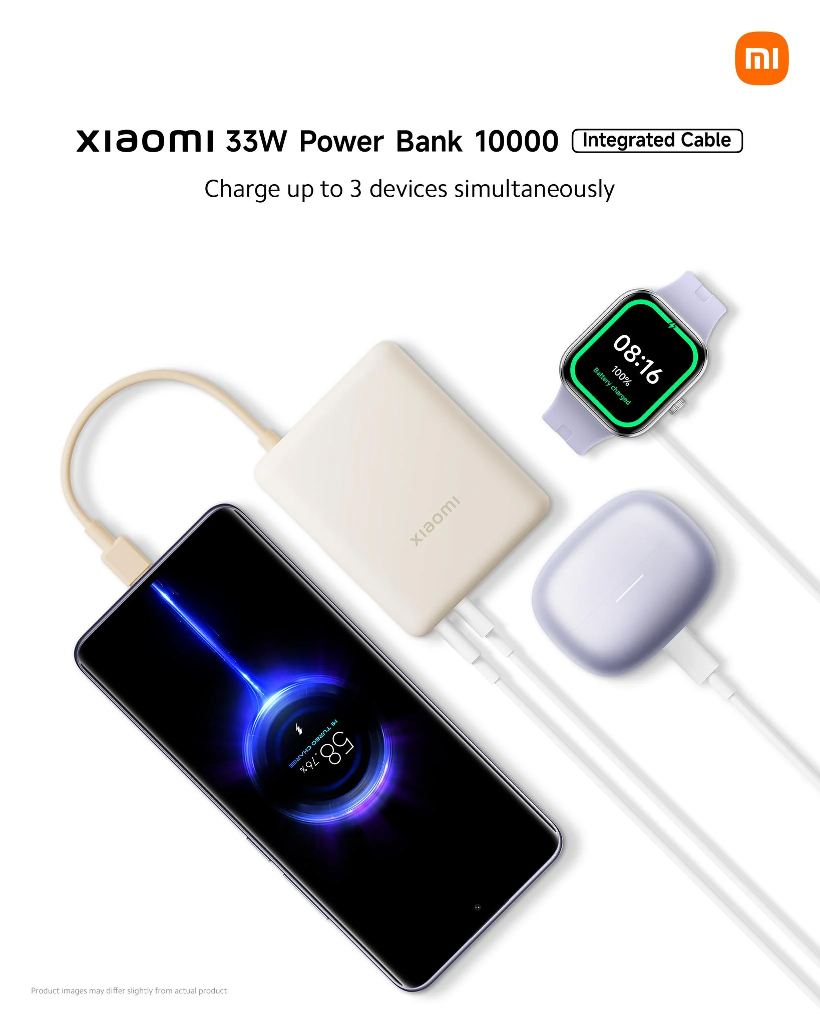Xiaomi 10000mAh Power Bank 33W Integrated Cable - Image 10